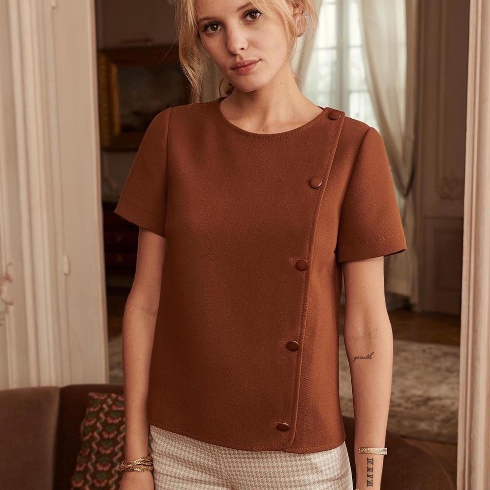 ❤️‍🔥FLASH SALE❤️‍🔥 Sézane Ida Blouse Size 4